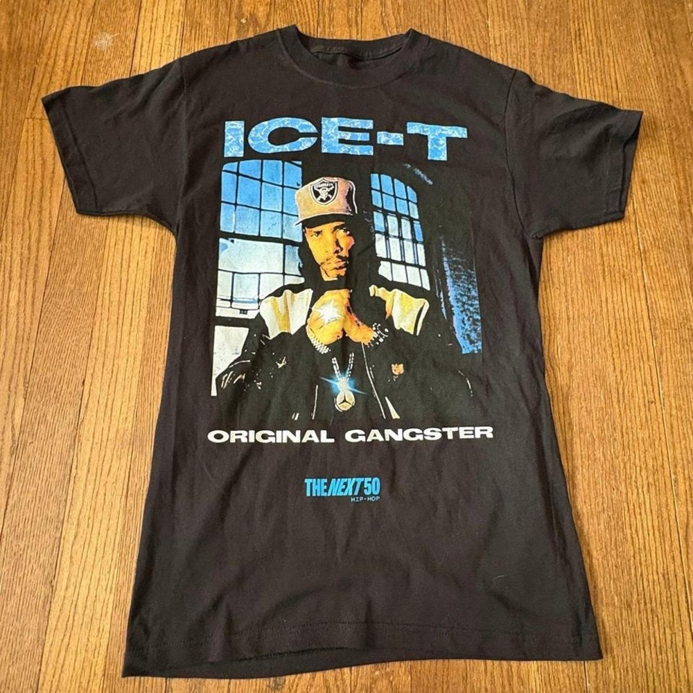 Ice-T Original Gangster T-Shirt Legends Apparel - The Next 50 Hip-Hop Black‎